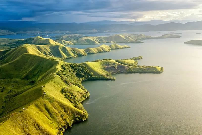 sentani lake papua island